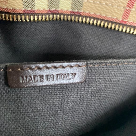 Burberry Classic Checked Leather Tote - Picture 4 of 7